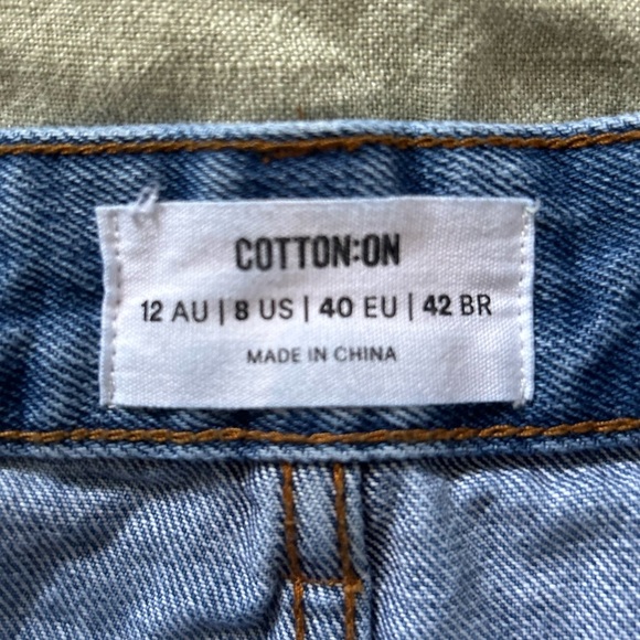 Cotton On cheeky mini denim shorts size 12 - Picture 3 of 6